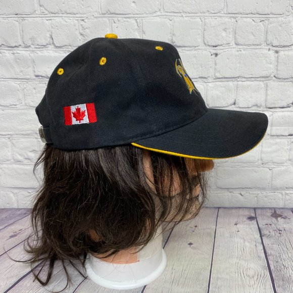 Fire Fighter Hat Cap Strap Back Black Yellow Fire Station 7 In Memory of NYC - Picture 2 of 8